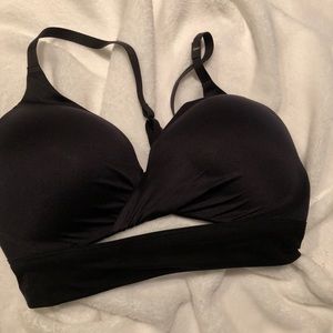 Black racerback Victoria’s Secret bra